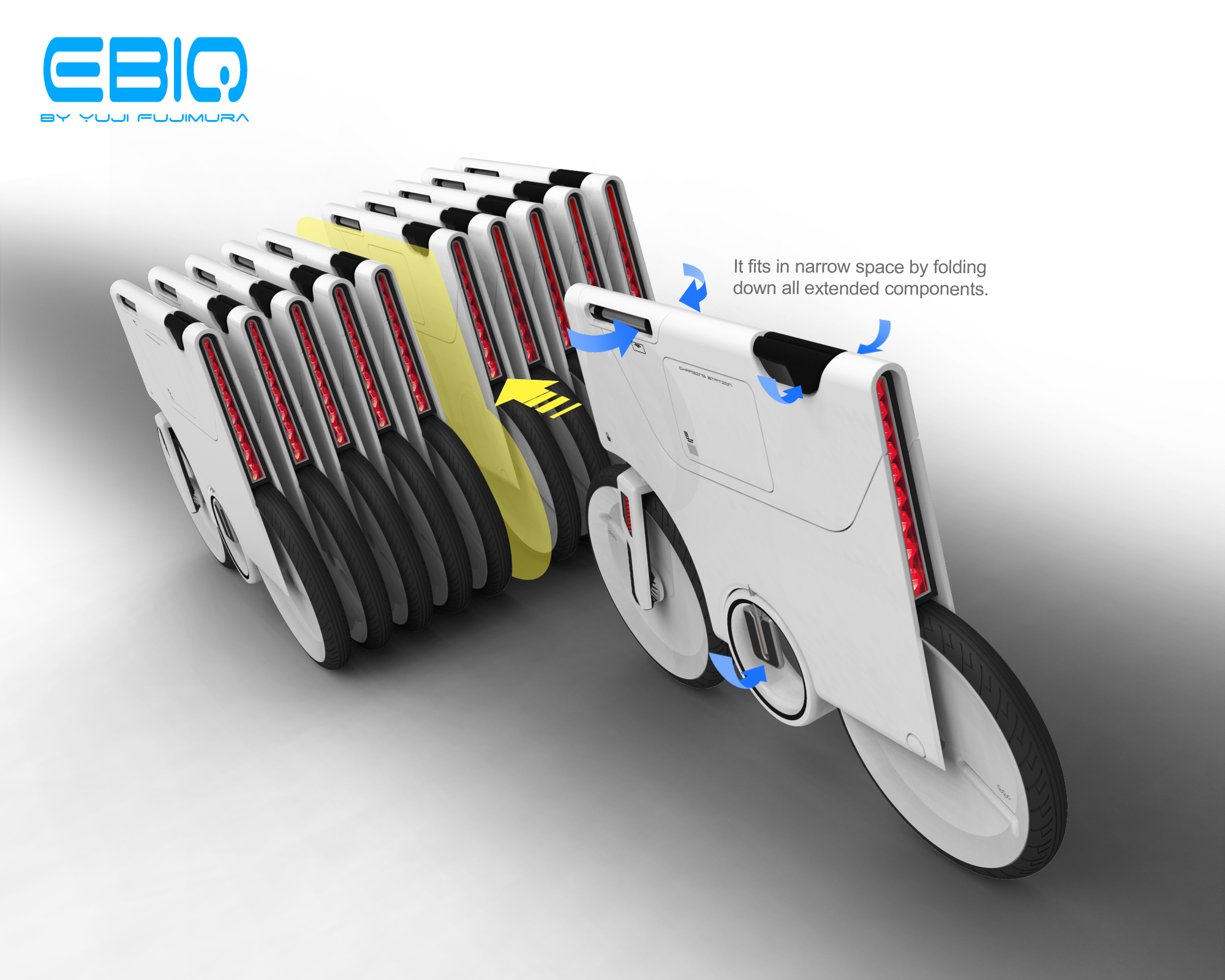 Компактный электро-велосипед Ver2