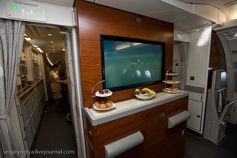 Бизнес класс на борту Airbus A380