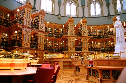 Читальный зал библиотеки Парламента