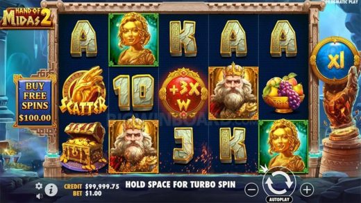 Обзор слота Hand of Midas 2 - золотое прикосновение удачи