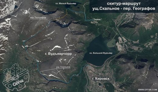 Скитур в Хибинах зимой