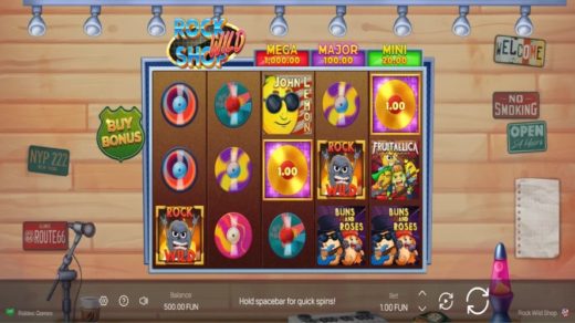 Rock Wild Shop от Riddec Games: когда слот играет на гитаре