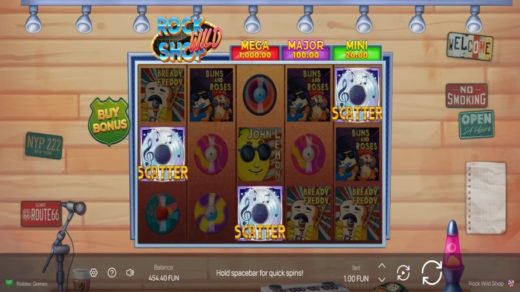 Rock Wild Shop от Riddec Games: когда слот играет на гитаре
