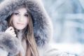 Красивая зима и красивое лицо