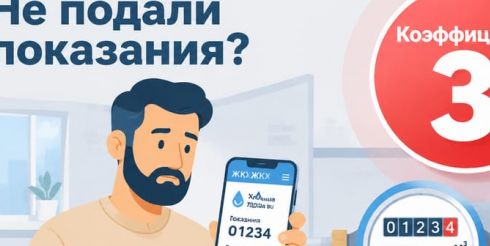 Что будет если не подать показания счетчиков воды вовремя: последствия по месяцам, перерасчет и повышение коэффициента до 3 в 2026 году