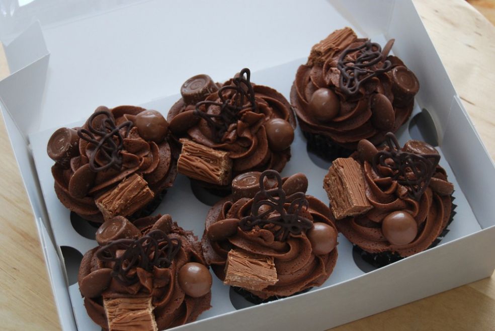 Подарочная коробка шоколадных кексов