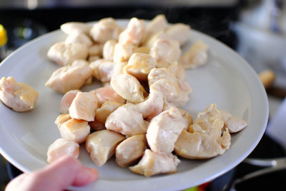 Пряное жаркое с цыпленком по-сычуаньски фото-рецепт