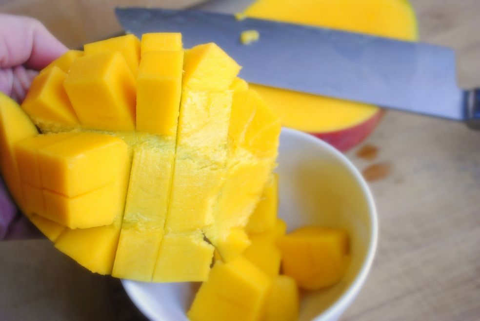 Как порезать манго фото-рецепт