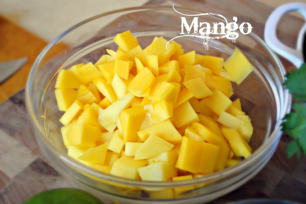 Сальса из манго и огурцов фото-рецепт
