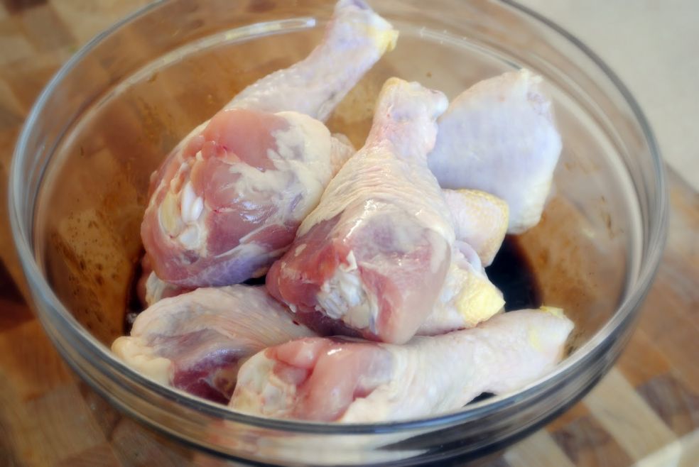 Куриные голени в глазури из джема фото-рецепт